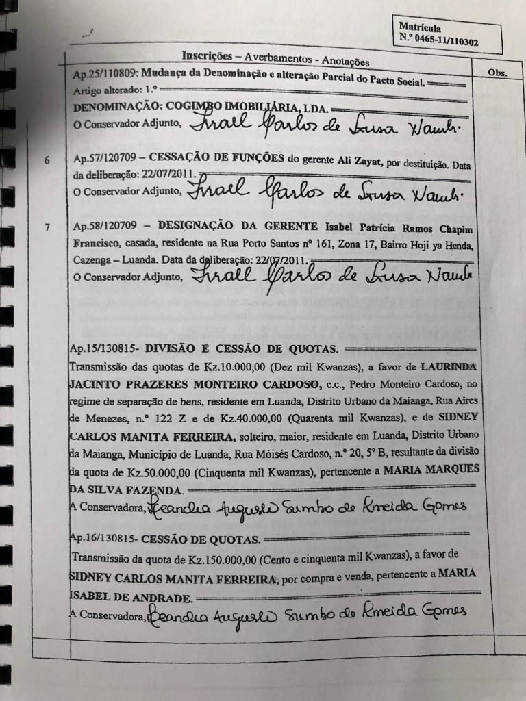 Secretaria de Estado ligada aos negócios do Juiz