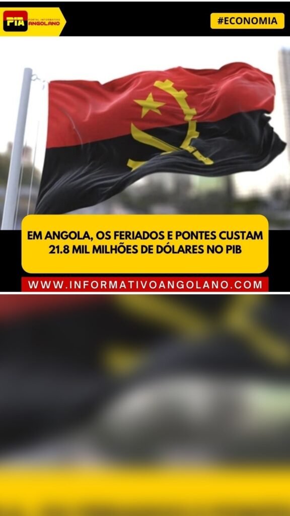 Imagem original da publicação sobre feriados e pontes em Angola