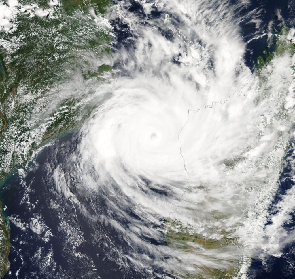 Imagem de satélite do ciclone Idai no canal de Moçambique