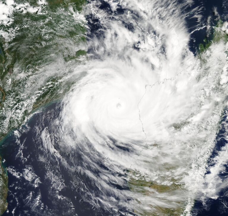 Imagem de satélite do ciclone Idai no canal de Moçambique